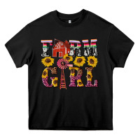 Black western farm girl Heavy Core Tee - Artiststas