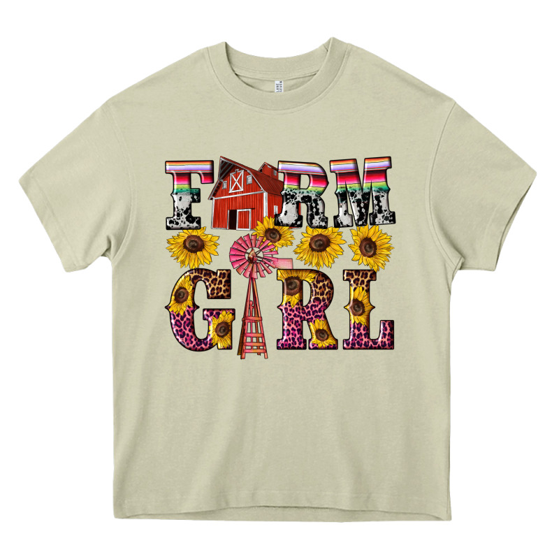 Western Farm Girl Heavy Core Tee by Artiststas | Teevron