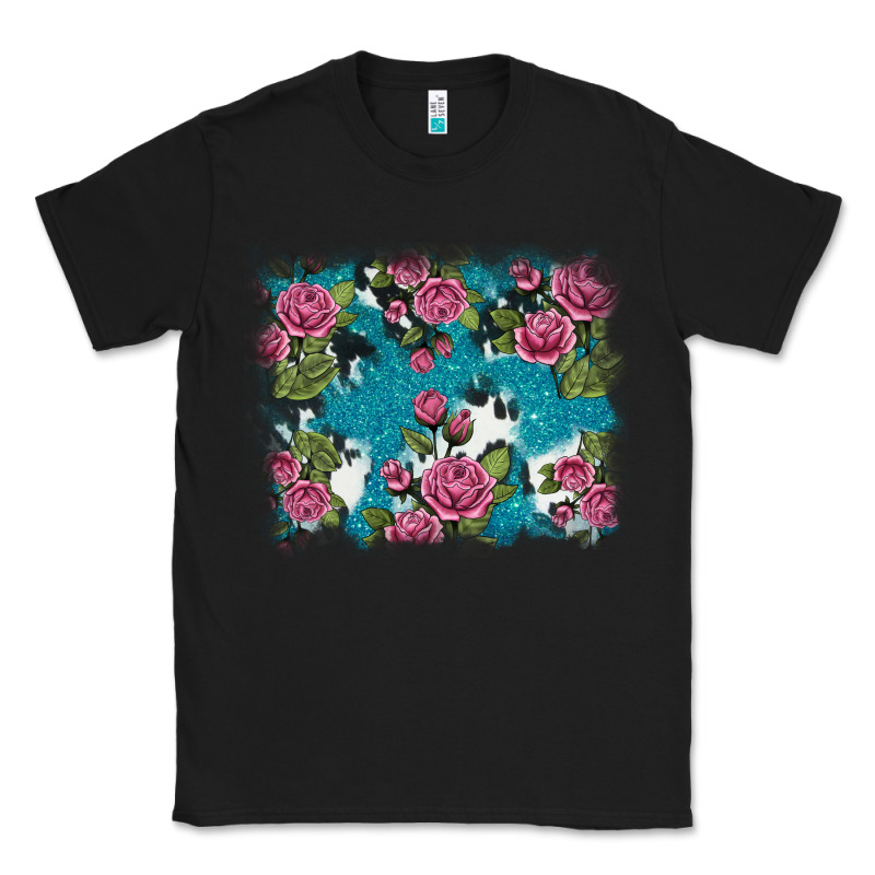 V.drose Glitter Cowhide Classic Tee by AdoDesignShop | Teevron