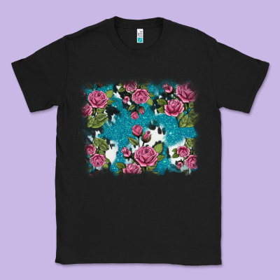 V.drose Glitter Cowhide Classic Tee Designed By Adodesignshop