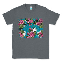 Charcoal Heather v.drose glitter cowhide Classic Tee - AdoDesignShop