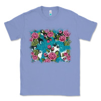 Colony Blue v.drose glitter cowhide Classic Tee - AdoDesignShop