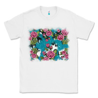 White v.drose glitter cowhide Classic Tee - AdoDesignShop