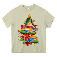 Mossy book christmas tree Heavy Core Tee - Zillion Design Studio