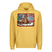 Antique Gold christmas is best at the farm Premium Hoodie - RanaPortraitStore