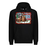 Black christmas is best at the farm Premium Hoodie - RanaPortraitStore