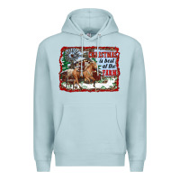 Blue Mist christmas is best at the farm Premium Hoodie - RanaPortraitStore
