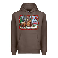 Coffee christmas is best at the farm Premium Hoodie - RanaPortraitStore