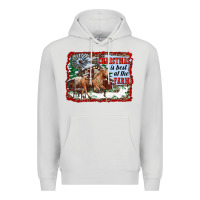 Dove Grey christmas is best at the farm Premium Hoodie - RanaPortraitStore
