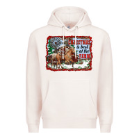 Pale Pink christmas is best at the farm Premium Hoodie - RanaPortraitStore
