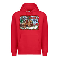 Red christmas is best at the farm Premium Hoodie - RanaPortraitStore