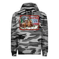 Slate Camo christmas is best at the farm Premium Hoodie - RanaPortraitStore