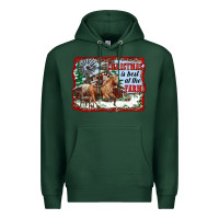 Sports Green christmas is best at the farm Premium Hoodie - RanaPortraitStore
