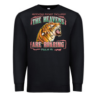 Black the heavens are roaring Premium Sweatshirt - LillyAllenDesigns