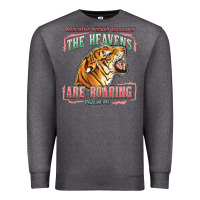 Charcoal Heather the heavens are roaring Premium Sweatshirt - LillyAllenDesigns