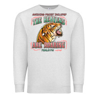 Oatmeal Heather the heavens are roaring Premium Sweatshirt - LillyAllenDesigns