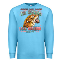 Ocean Blue the heavens are roaring Premium Sweatshirt - LillyAllenDesigns