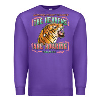 Purple the heavens are roaring Premium Sweatshirt - LillyAllenDesigns
