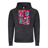 Vintage Black xoxo with roses and candies olivia Vintage Hoodie - OliviaCreatesArt