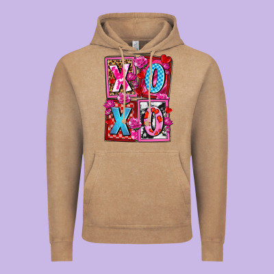 Xoxo With Roses And Candies Olivia Vintage Hoodie Designed By Oliviacreatesart