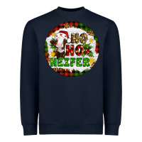 Navy Christmas ho ho heifer Heavyweight Sweatshirt - Artiststas
