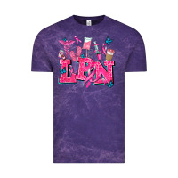 Cloud Purple lpn cancer  nurse with Vintage Tee - AdoDesignShop