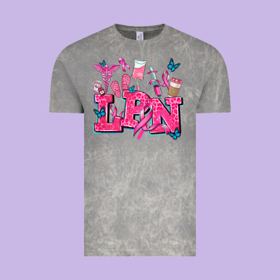 Lpn Cancer  Nurse With Vintage Tee Designed By Adodesignshop