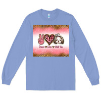 Colony Blue peace love shih tzu Long Sleeve Tee - Jasminsmagicworld