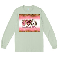 Matcha peace love shih tzu Long Sleeve Tee - Jasminsmagicworld