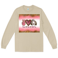 Mushroom peace love shih tzu Long Sleeve Tee - Jasminsmagicworld