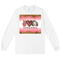 White peace love shih tzu Long Sleeve Tee - Jasminsmagicworld