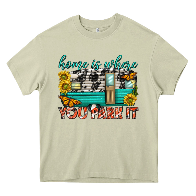 Home Is Where  You Park It Heavy Core Tee by texasbilliewilder | Teevron