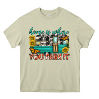 Mossy home is where  you park it Heavy Core Tee - texasbilliewilder