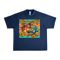 Farm Life Fall Barn And Truck Urban Heavy Tee | Teevron