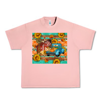 Salmon Farm life fall barn and truck Urban Heavy Tee - Artiststas