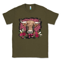 Army Green v.d. cow and roses Classic Tee - AdoDesignShop
