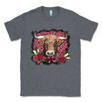 Charcoal Heather v.d. cow and roses Classic Tee - AdoDesignShop