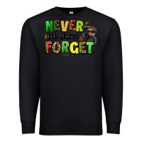 Black never let them forget juneteenth Premium Sweatshirt - LillyAllenDesigns