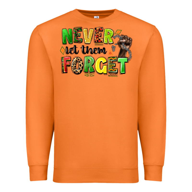 Never Let Them Forget Juneteenth Premium Sweatshirt by LillyAllenDesigns | Teevron