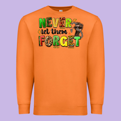 Never Let Them Forget Juneteenth Premium Sweatshirt Designed By Lillyallendesigns