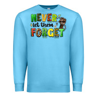 Ocean Blue never let them forget juneteenth Premium Sweatshirt - LillyAllenDesigns