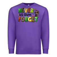 Purple never let them forget juneteenth Premium Sweatshirt - LillyAllenDesigns