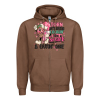 Chestnut torn between lookin' like a snack and eatin' one Zipper Hoodie - MaliasSmallBusiness
