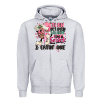 Heather Grey torn between lookin' like a snack and eatin' one Zipper Hoodie - MaliasSmallBusiness