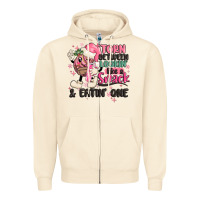 Sandshell torn between lookin' like a snack and eatin' one Zipper Hoodie - MaliasSmallBusiness