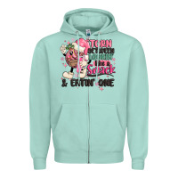 Seafoam torn between lookin' like a snack and eatin' one Zipper Hoodie - MaliasSmallBusiness