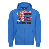 True Royal torn between lookin' like a snack and eatin' one Zipper Hoodie - MaliasSmallBusiness