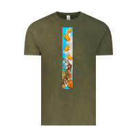 Vintage Olive butterfly fall Vintage Tee - BundleAndBundleShop