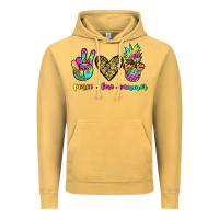Vintage Mustard peace love summer Vintage Hoodie - JahusDesignShop