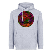 Heather Grey halloween round earrings 2 Heavyweight Hoodie - BundleAndBundleShop